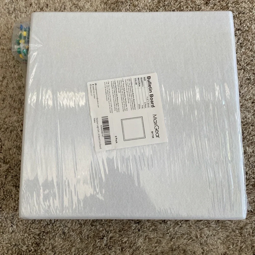 MaxGear White Bulletin Board